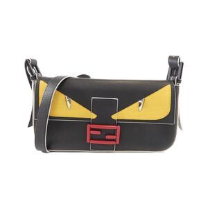 Fendi BAG BUGS Baguette Leather Shoulder Bag